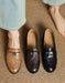 Real Leather Pointed Toe Metal Buckle Front Loafers may Shoes Collection 2026  95.00