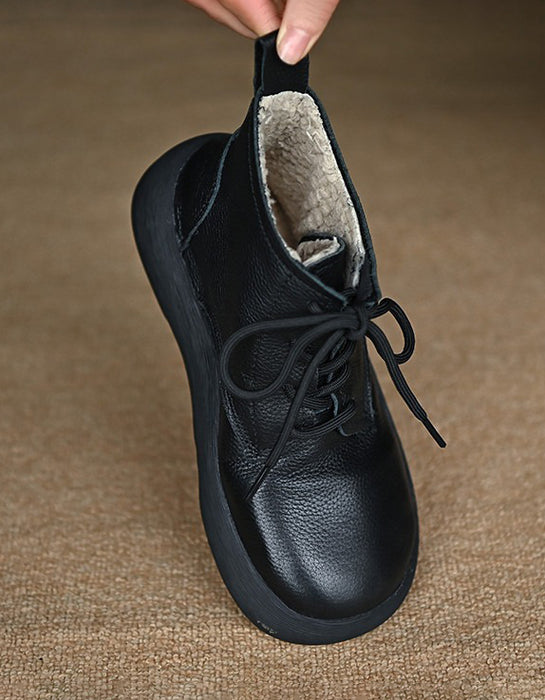 Botas retro impermeables con plataforma para mujer | Zapatos de regalo