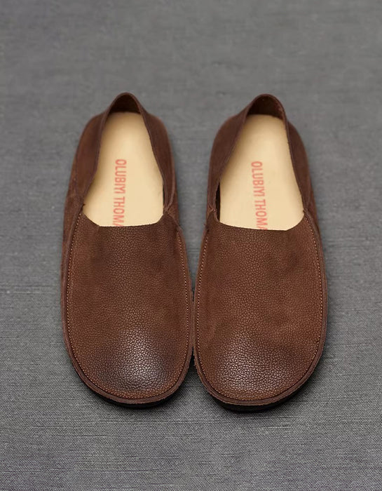 Real Leather Soft Sole Comfortable Slip On Loafers for Men