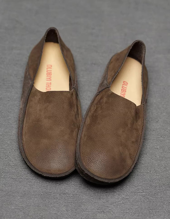 Real Leather Soft Sole Comfortable Slip On Loafers for Men