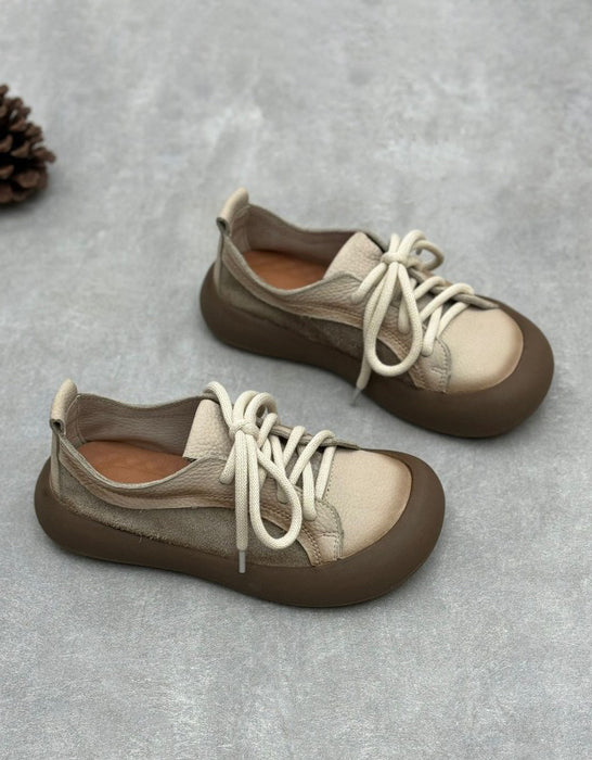 Real Leather Soft Sole Wide Toe Box Flat Shoes Jan Shoe Collection 2026 79.99