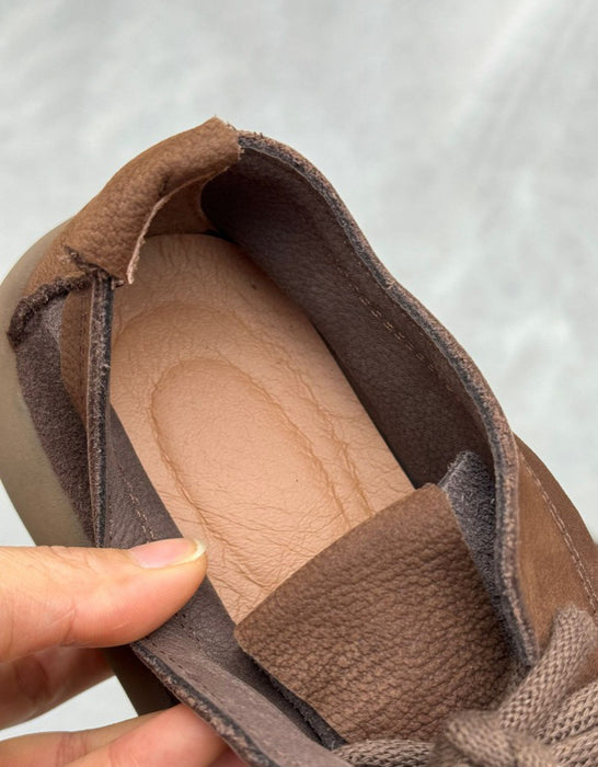 Real Leather Soft Sole Wide Toe Box Flat Shoes Jan Shoe Collection 2026 79.99