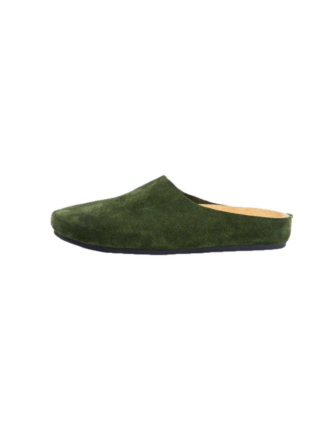 Real Leather Suede Wide Toe Box Mules — Obiono