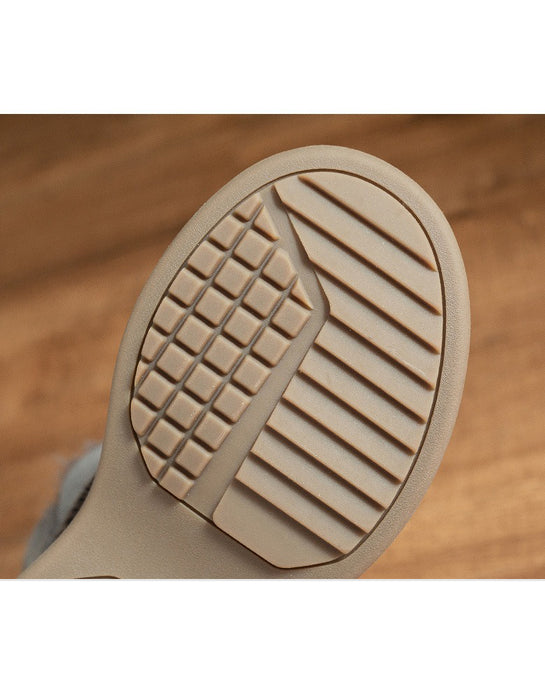 Botas de invierno con cuña cómodas y forro de piel suave