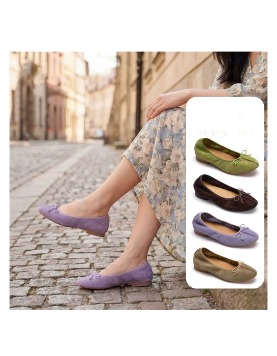 Spring Real Leather Women's Soft Sole Suede Flat Pumps (35-41) Obiono Aug Shoes Collection 2026, 92.80