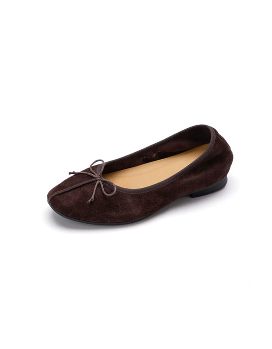 Spring Real Leather Women's Soft Sole Suede Flat Pumps (35-41) Obiono Aug Shoes Collection 2026, 92.80
