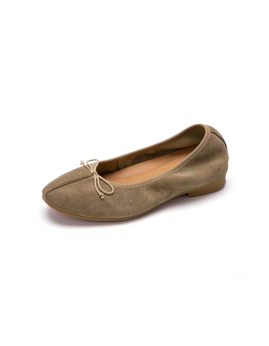 Spring Real Leather Women's Soft Sole Suede Flat Pumps (35-41) Obiono Aug Shoes Collection 2026, 92.80