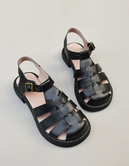Retro Leather Wide Toe Box Sandals Slingback size 35- size 42 May Shoes Collection 2026 83.00