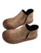 Retro Suede Round Head comfortable Boots April Trend 2020 73.00