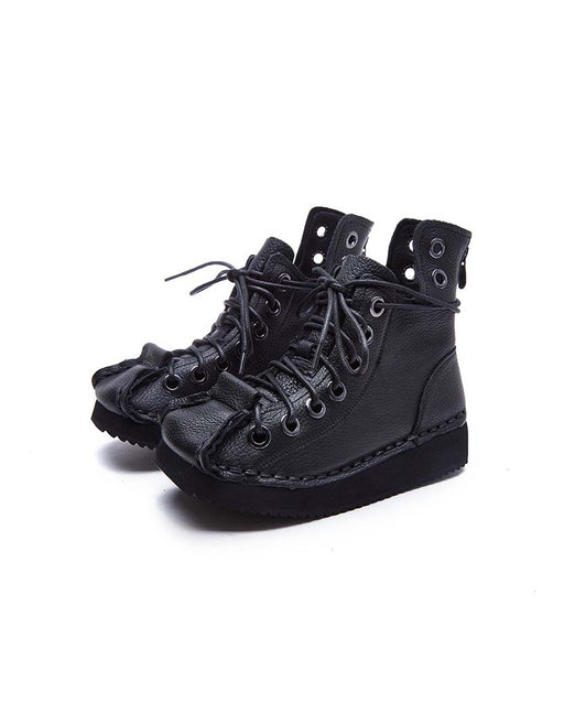 Lace-up Handmade Retro Leather Boots December New 2019 107.12