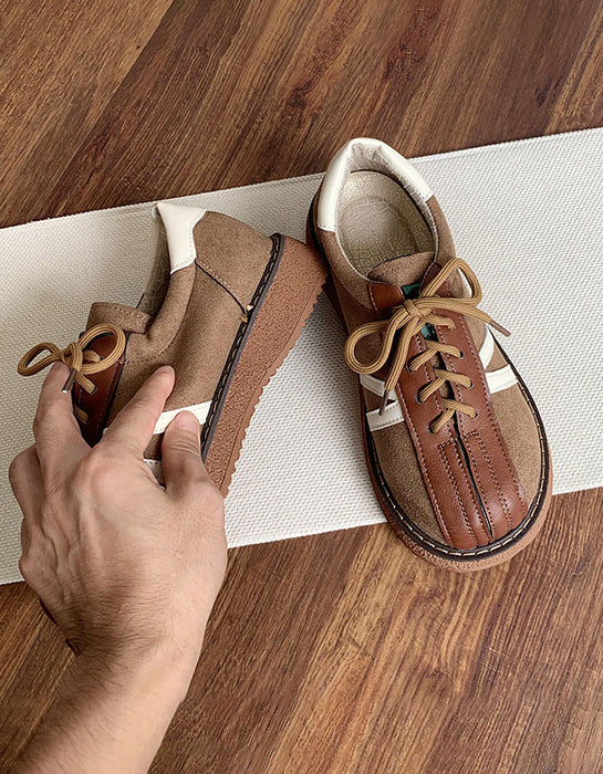 Round Toe Comfortable Lace-up Casual Flat Shoes Jan Shoe Collection 2026 78.00