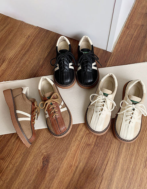 Round Toe Comfortable Lace-up Casual Flat Shoes Obiono Jan Shoe Collection 2026 78.00