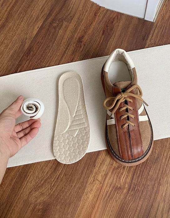 Round Toe Comfortable Lace-up Casual Flat Shoes Details Jan Shoe Collection 2026 78.00