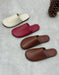 Obiono Round Toe Comfortable Soft Sole Leather Mules SlippersJuly Shoes Collection 2026 69.99