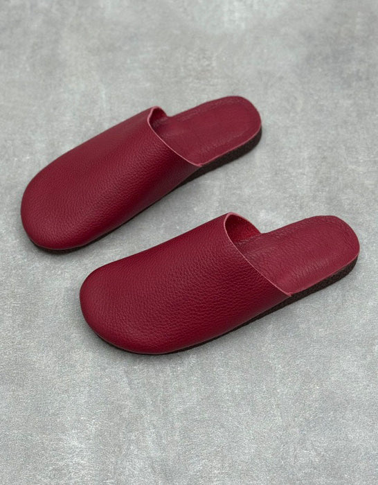 Obiono Round Toe Comfortable Soft Sole Leather Mules SlippersJuly Shoes Collection 2026 69.99