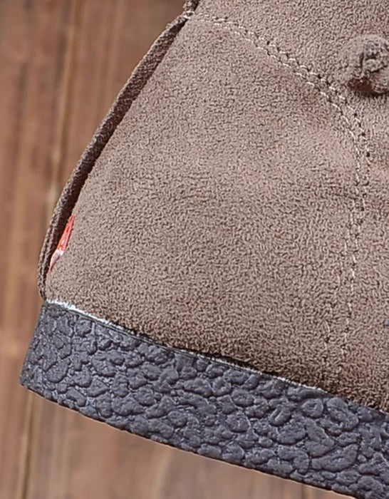 Ballerines confortables en cuir vintage faites à la main