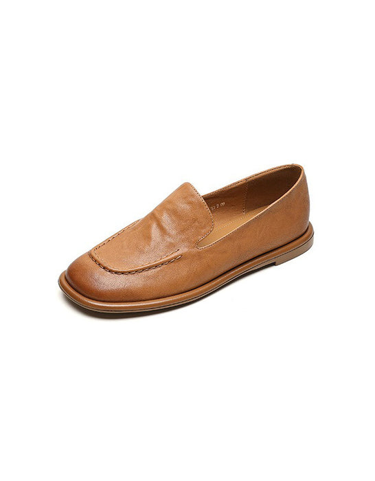 Sheepskin Handmade Leather Loafers for Women 34-43