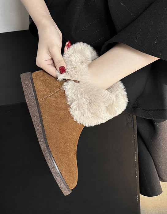 Botas de nieve de invierno antideslizantes de gamuza OBIONO