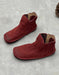 Side Elastic Soft Leather Comfort Handmade Retro Flat Boots Jan Shoe Trends 2026 82.00