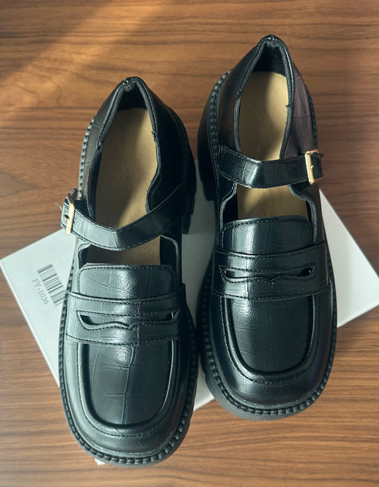 [Clearance] Single Strap Chunky Mary Janes Shoes (Size 36)