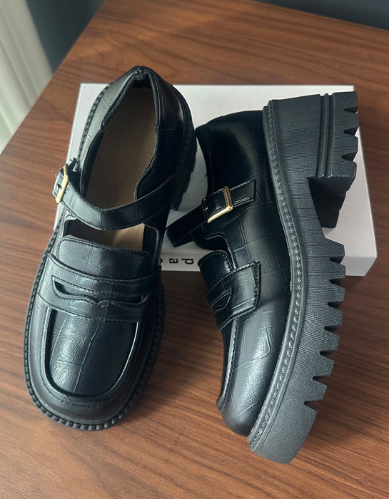 [Clearance] Single Strap Chunky Mary Janes Shoes (Size 36)