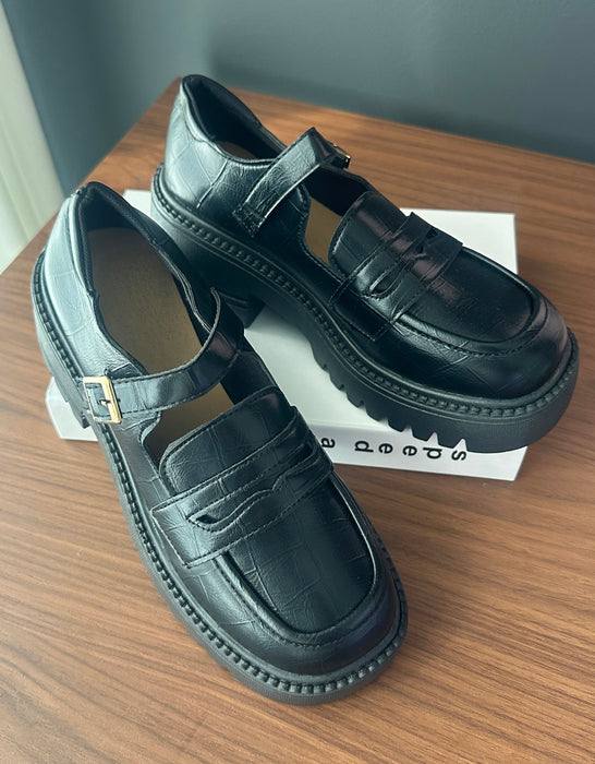 [Clearance] Single Strap Chunky Mary Janes Shoes (Size 36)