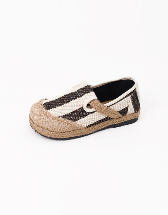 Slip On Linen Woven Handmade Shoes 35-44