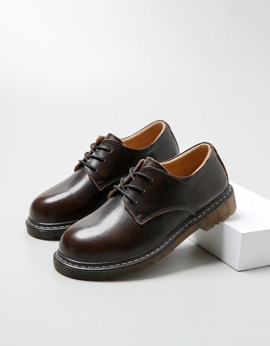 Zapatos Mary Jane de cuero liso con lazo