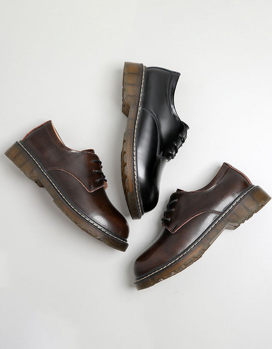 Zapatos Mary Jane de cuero liso con lazo