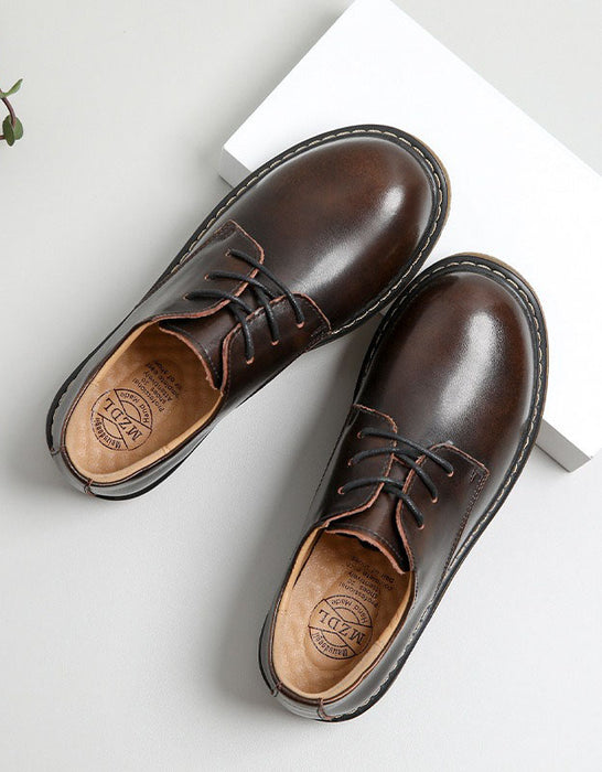 Zapatos Mary Jane de cuero liso con lazo