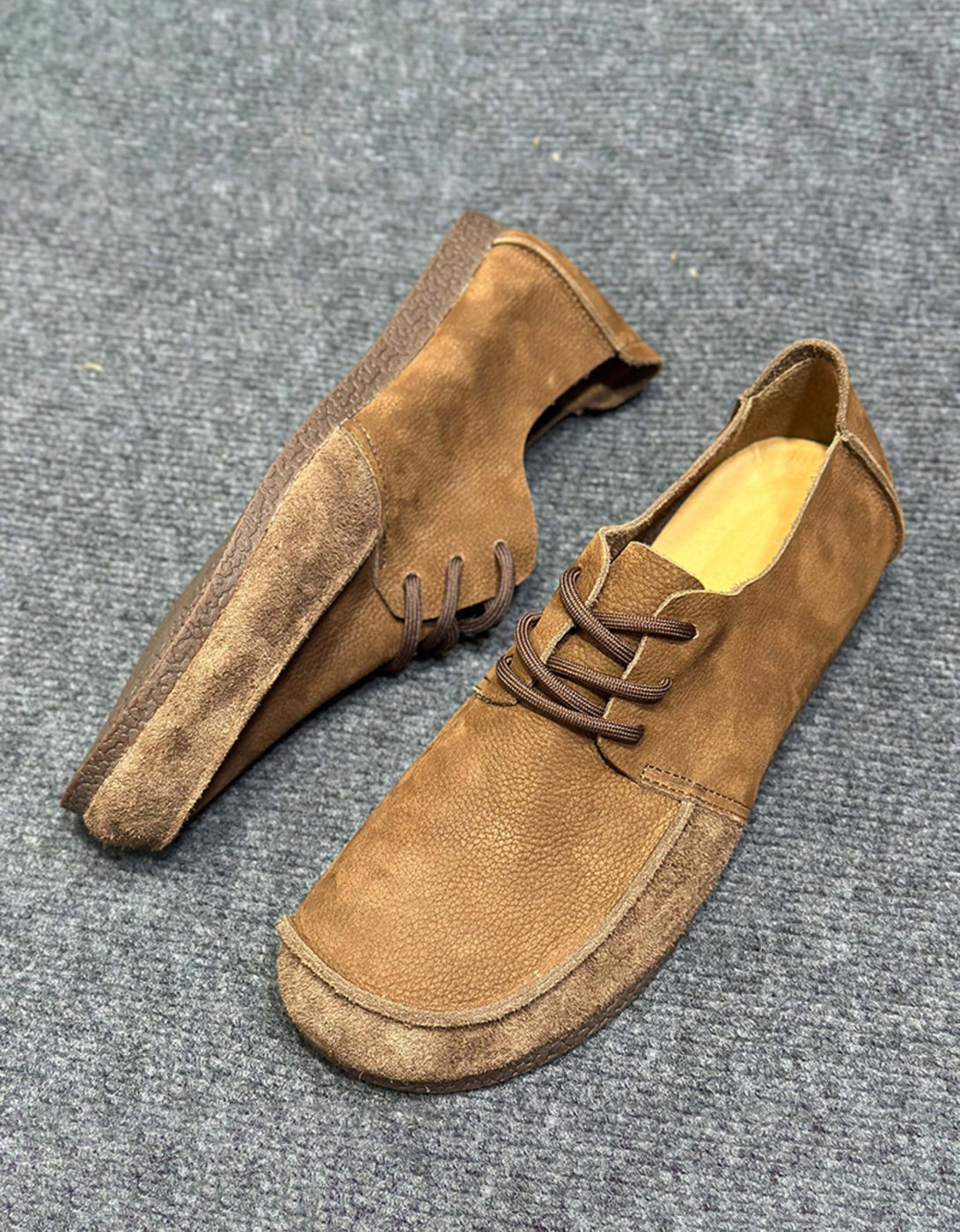Comfortable Retro Flat Big Yards Solid Color Flat Shoes Loafers