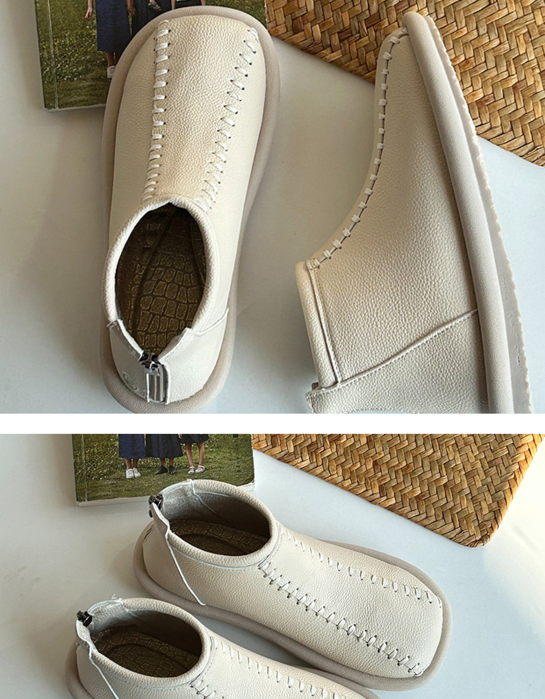 Warm Round Toe Boots
