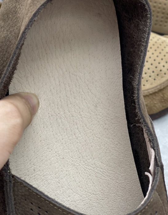 Big size shoes, Soft Leather Summer Hollow Breathable Retro Flat Shoes for men & Women, Obiono Aug shoes collection 2026. 89.99