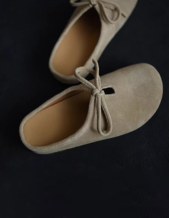 Soft Sole Comfortable Lace Up Suede Clogs Slippers April Shoes Collection 2026 81.50