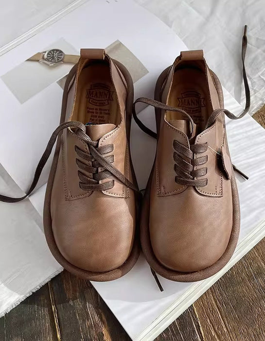 Soft Sole Comfortable Round Toe Retro Flat Shoes Jan Shoes Collection 2026 81.30