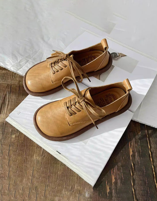 Soft Sole Comfortable Round Toe Retro Flat Shoes Jan Shoes Collection 2026 81.30