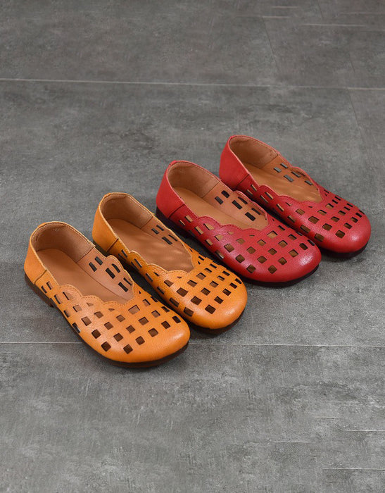 Soft Sole Summer Hollow Round Toe Flat Sandals Obiono April Shoes Collection 2026 80.70
