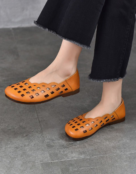 Soft Sole Summer Hollow Round Toe Flat Sandals April Shoes Collection 2026 80.70
