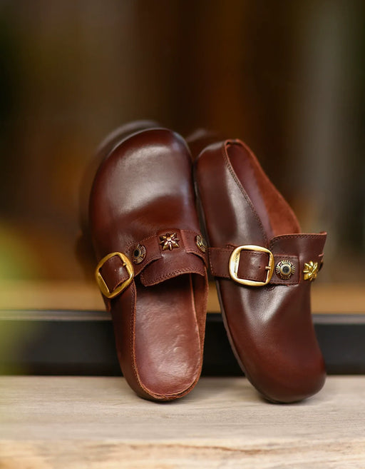 Sprig Real Leather Handmade Leather Clogs Slippers, Obiono Aug Shoes Collection 2026, 88.08