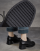 Women's Spring Autumn Comfortable Lace-up Chunky Heels Loafers Black, Obiono Sep Shoes Collection 2026, 89.99