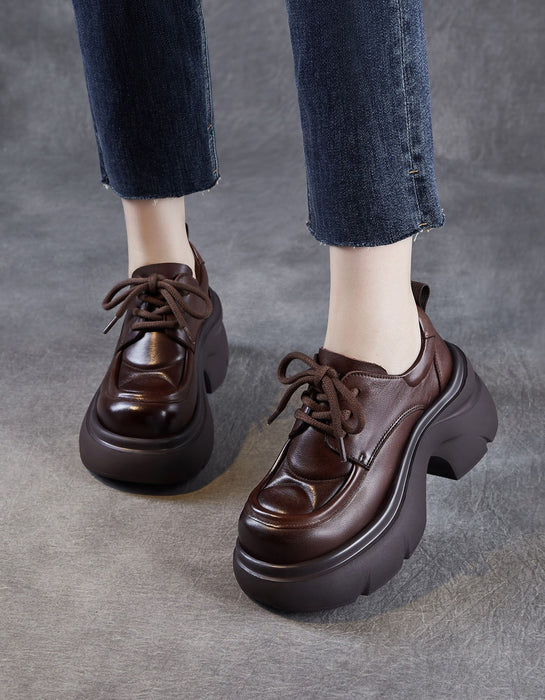 Ballerines confortables en cuir velours à tête ronde