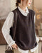 Spring Autumn Round Neck Sleeveless Loose Sweater Vest Feb New In 2026 42.00