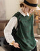Spring Autumn Round Neck Sleeveless Loose Sweater Vest Feb New In 2026 42.00
