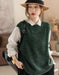 Spring Autumn Round Neck Sleeveless Loose Sweater Vest Feb New In 2026 42.00