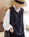 Spring Autumn Round Neck Sleeveless Loose Sweater Vest Feb New In 2026 42.00