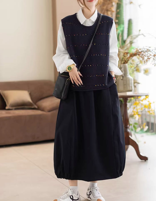 Spring Autumn Round Neck Sleeveless Loose Sweater Vest Feb New In 2026 42.00