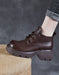 Spring Autumn Thick-Soled  Lace-Up Comfort Ankle Boots Jan Shoe Collection 2026 91.70