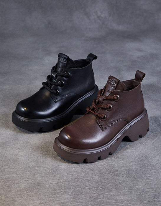 Spring Autumn Thick-Soled  Lace-Up Comfort Ankle Boots Obiono Jan Shoe Collection 2026 91.70