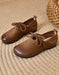 Spring Comfort Round Toe Lace-up Slip-on Flat Shoes Brown Jan Shoe Collection 2026 79.99