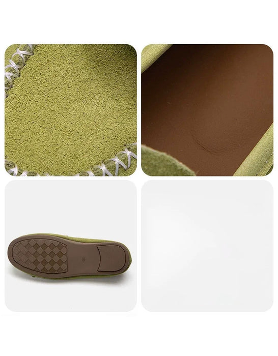 Spring Comfortable Beaded Suede Slip-on Flat Loafers Feb Shoe Collection 2026 89.80